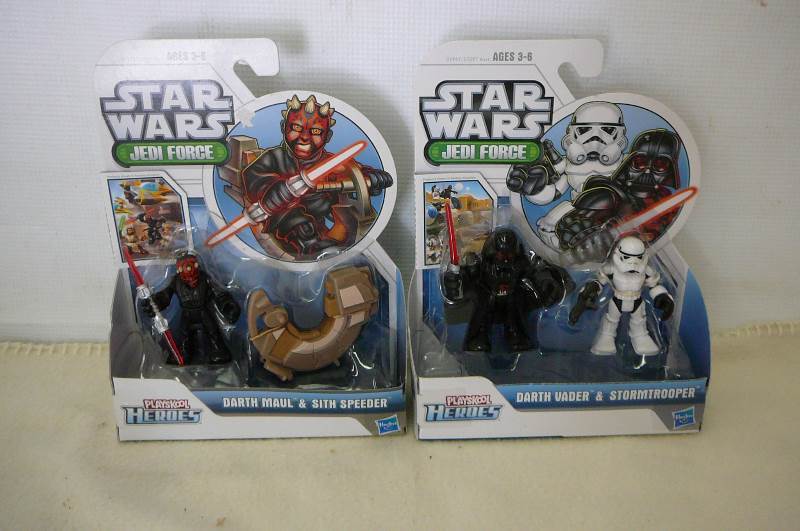 Starwars Darthvader and Stormtrooper Darthmaul and sithspeeder