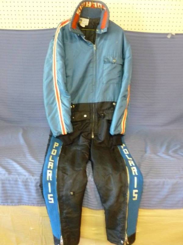 lot 48 image: Vintage Polaris Snowmobile Suit