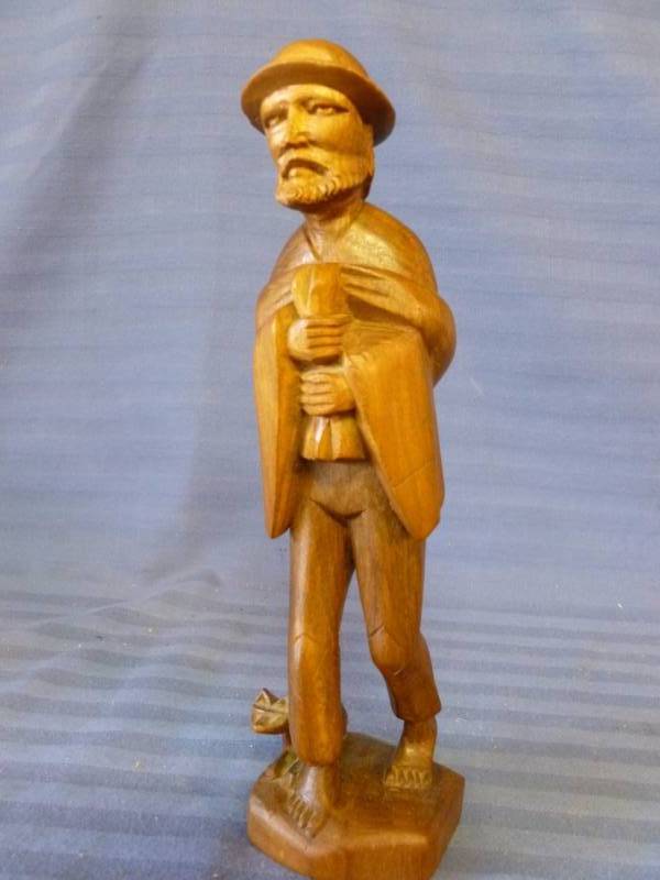 lot 60 image: Hand Carved Figurine