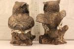 lot 32 image: Pair of Owl Figurines - Home Interiors
