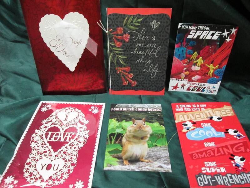Assortment of Valentines cards...