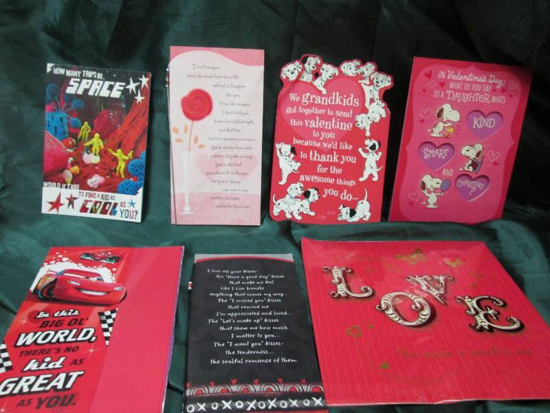 Assortment of Valentines cards...