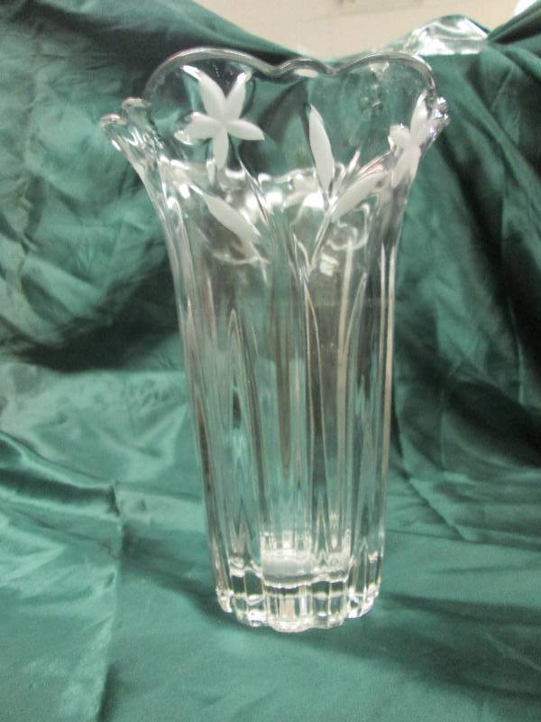 glass bowl and vase...