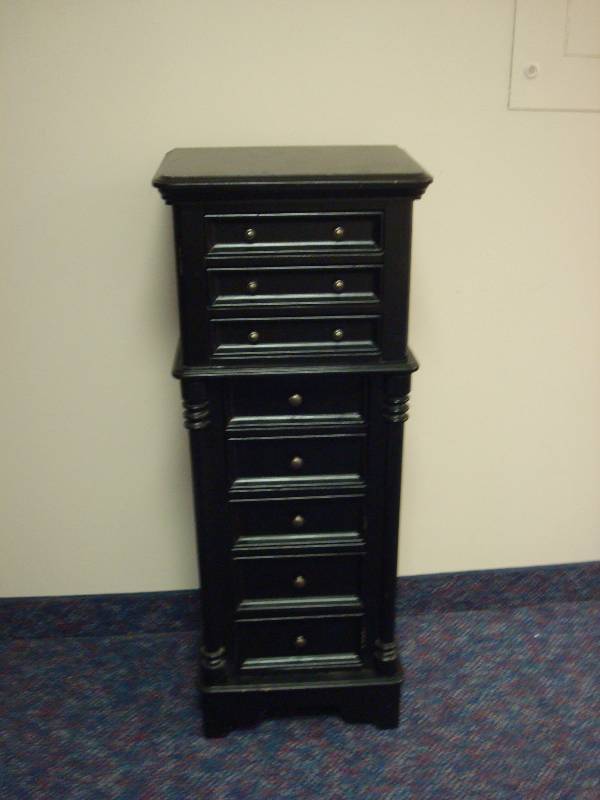 Large Jewelry Case, Used, Loose Hinge On Top Cover