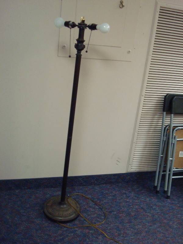 Standing Lamp. Works, No Shade, Some Wear