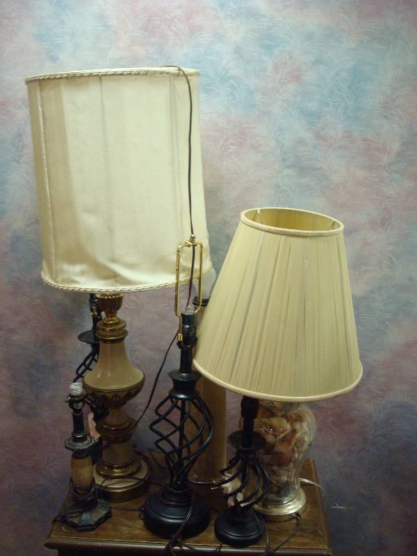 Lot Of Lamps, Untested