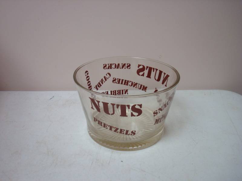 Vintage Glass Nut Dish