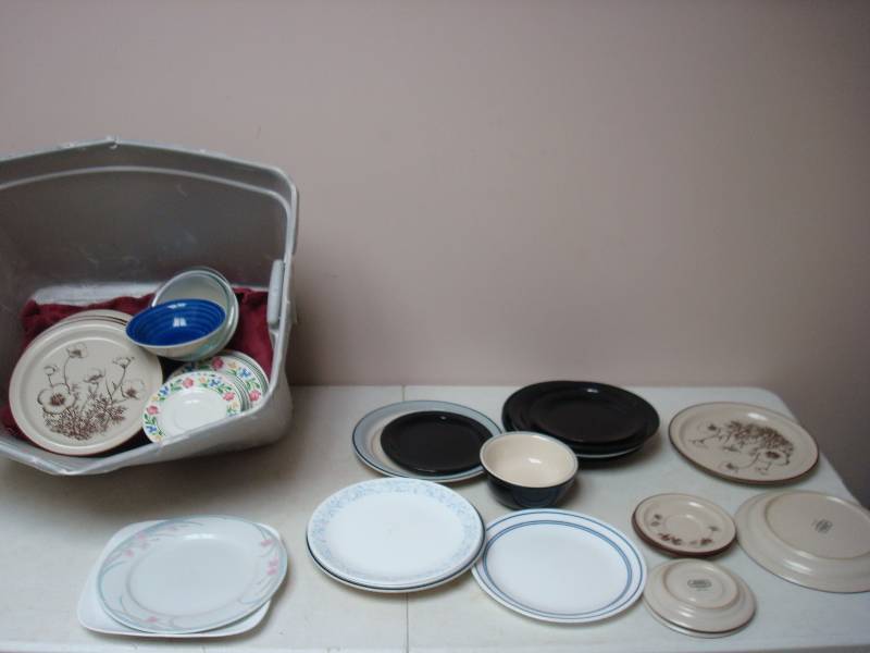 Bin With Some Plates