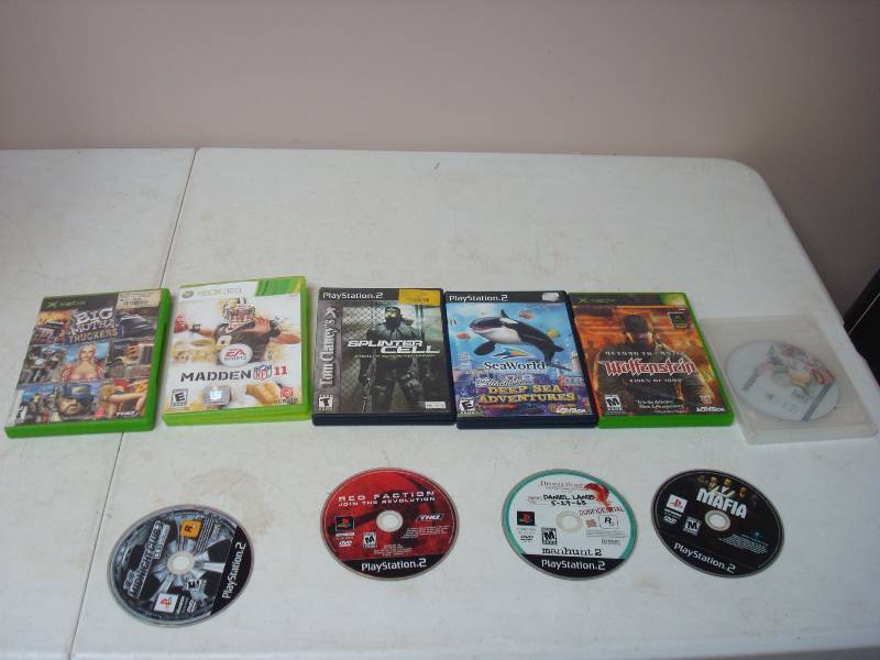 Lot Of Video Game Discs, Show Wear