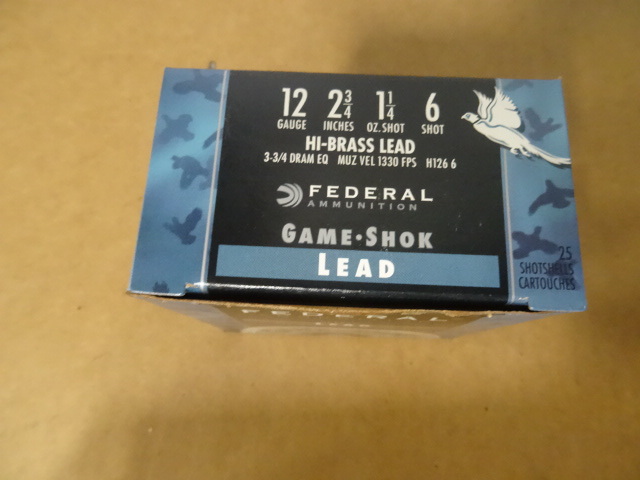 lot 51 image: Federal 12 Gauge Shells. #6 Shot