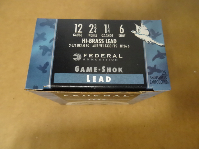 lot 52 image: Federal 12 Gauge Shells. #6 Shot