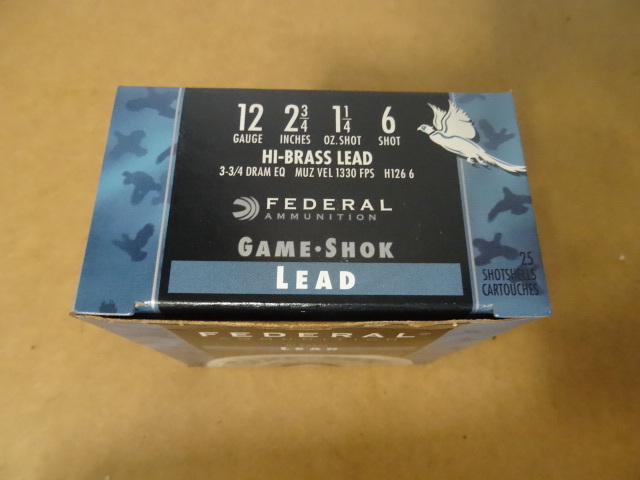 lot 53 image: Federal 12 Gauge Shells. #6 Shot