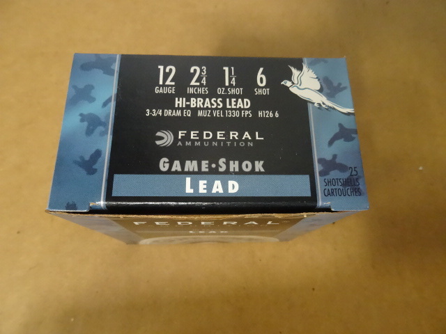 lot 54 image: Federal 12 Gauge Shells. #6 Shot