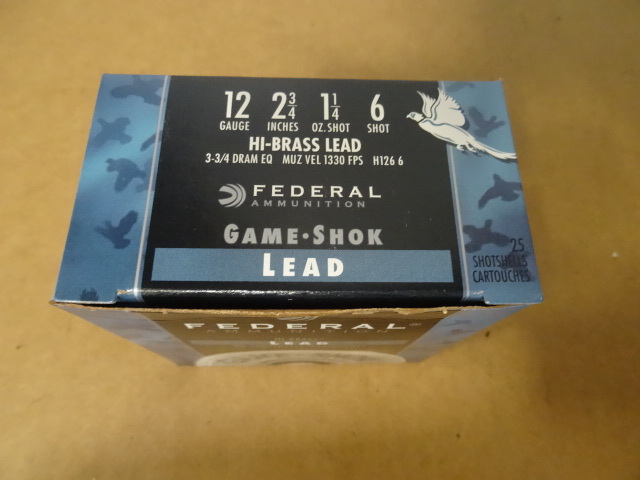 lot 59 image: Federal 12 Gauge Shells. #6 Shot