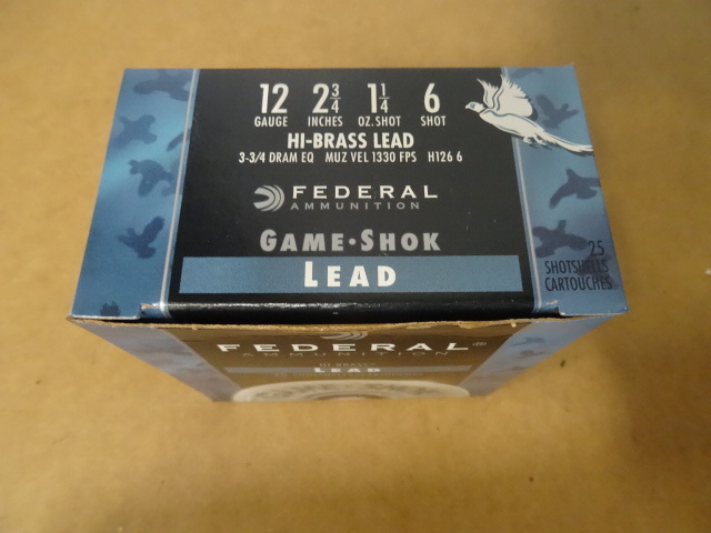 lot 60 image: Federal 12 Gauge Shells. #6 Shot