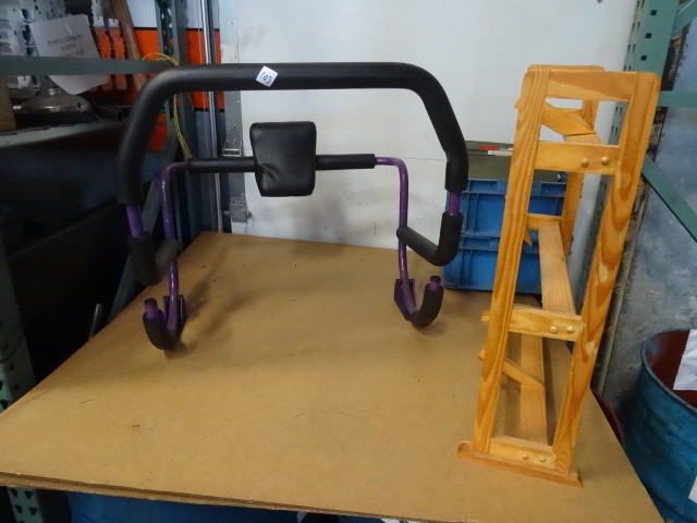 lot 103 image: AB Exerciser, Wood CD Rack