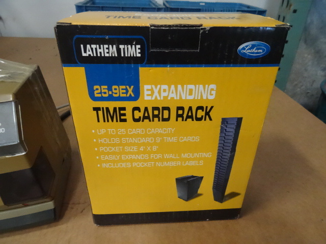 lot 115 image: Lathem Time Expanding Time Card Rack
