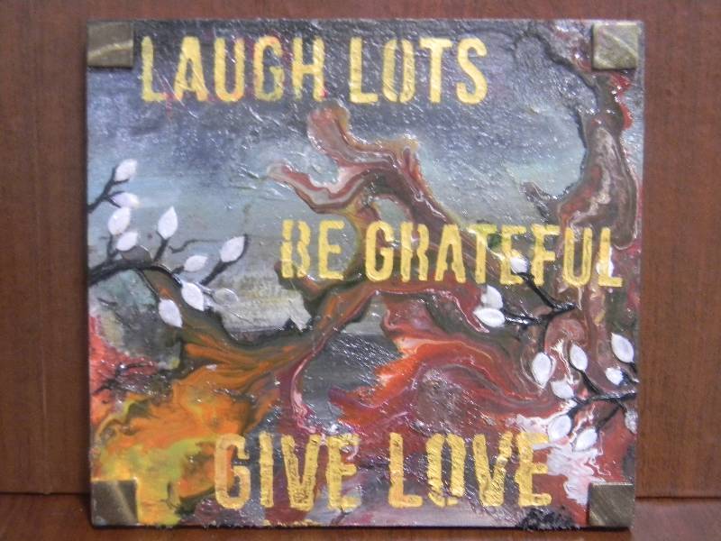 Original Paintings by Bria Crystal (3 original mixed media paintings)