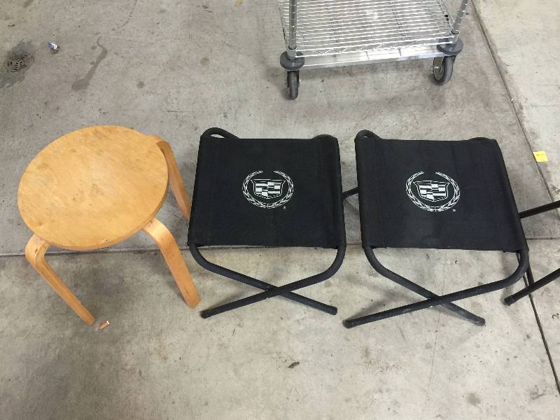 Assorted Lawn Chairs and Stools