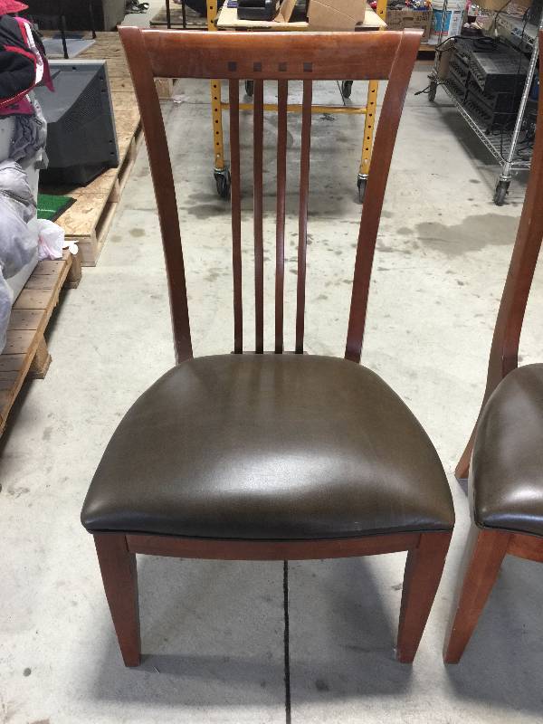 High-Back Wood Dining Chair (Qty. 2)
