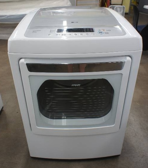 lot 11 image: LG Dryer - Model # (DLEY1201W)