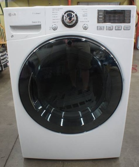 lot 10 image: LG Dryer - Model # (DLEX3570W)