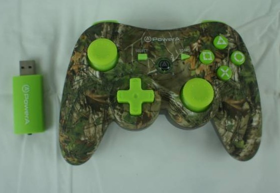 Power A Wireless Controller for Sony PS3 - CamoLime Gree6