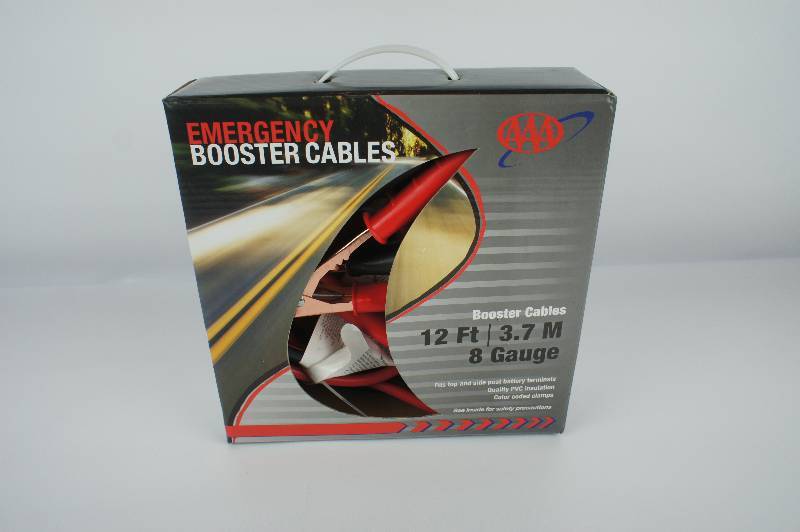 lot 21 image: AAA Medium Duty 12 8 Gauge Booster Cable
