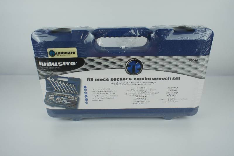 lot 12 image: Industro 68 Piece 14 and 12 Drive Socket and Wrench Set