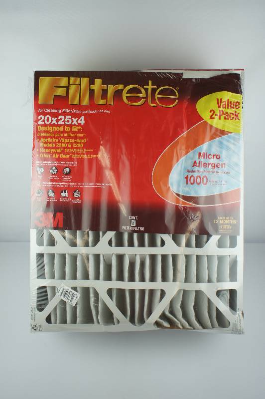 lot 2 image: Filtrete Micro Allergen Defense Filter, 20-Inches x 25-Inches x 4-Inches, 2-Pack