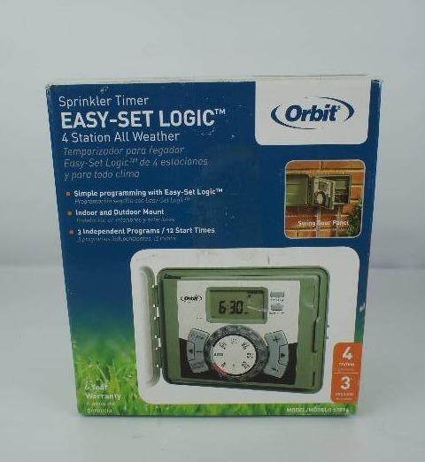 lot 17 image: 4-Station Easy-Set Logic IndoorOutdoor Sprinkler Timer