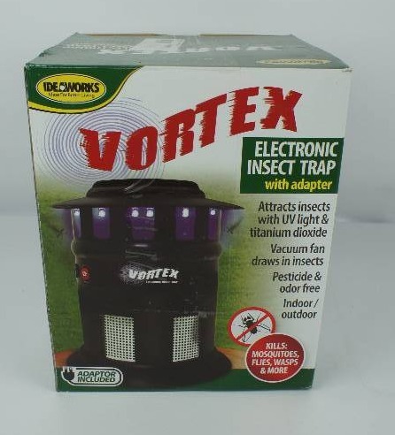 lot 3 image: Garden Creations Vortex Cordless Electronic Insect Trap With Adapter