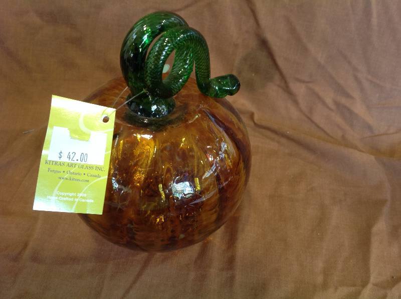 Art Glass Pumpkin