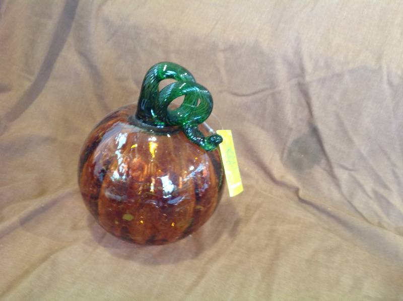 Art Glass Pumpkin