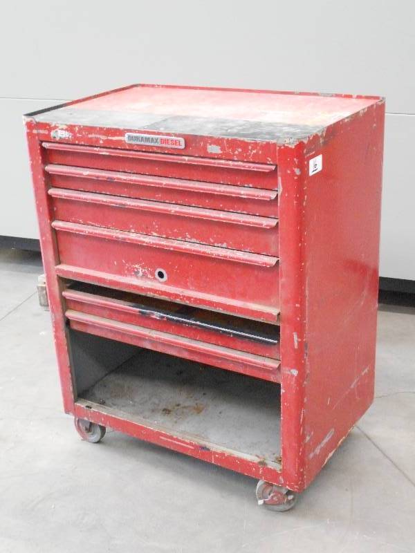 lot 16 image: 5-Drawer Rolling Steel Tool Chest ...