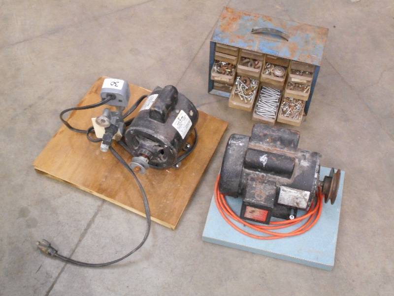 lot 30 image: Lot Of (2) Electric Motors & (1) Nu...