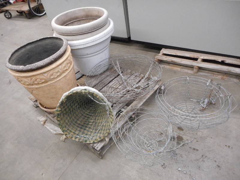lot 74 image: Pallet Lot Of Misc Flower Planters,...