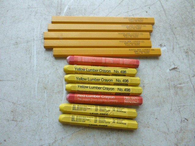 lot 64 image: Miscellaneous Lumber Crayons and Pencils