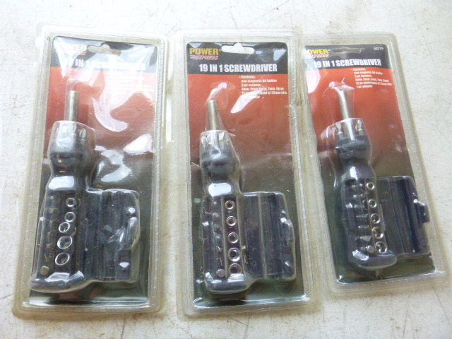 lot 65 image: 3 Power Express 19 in1 Screwdrivers