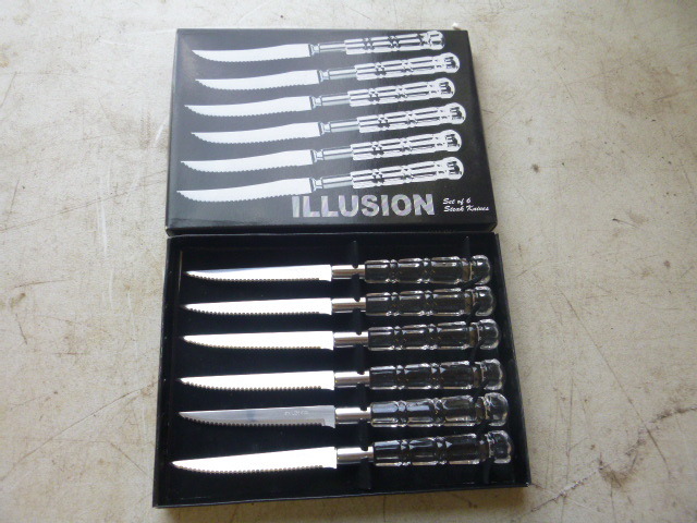 lot 73 image: Set of Illusion Steak Knives