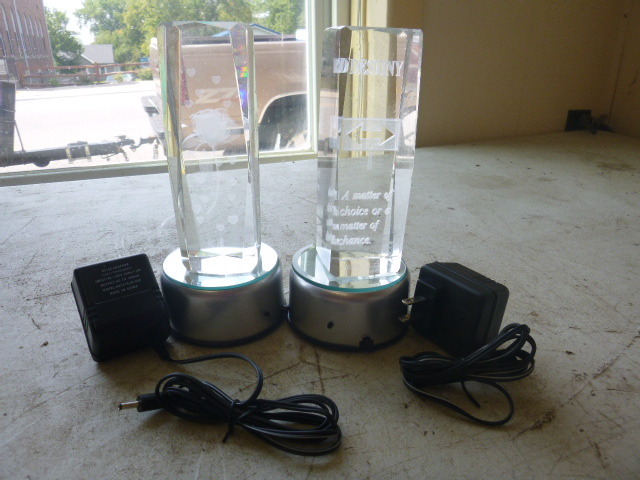 lot 93 image: 2 Crystal Rotary Slide Show