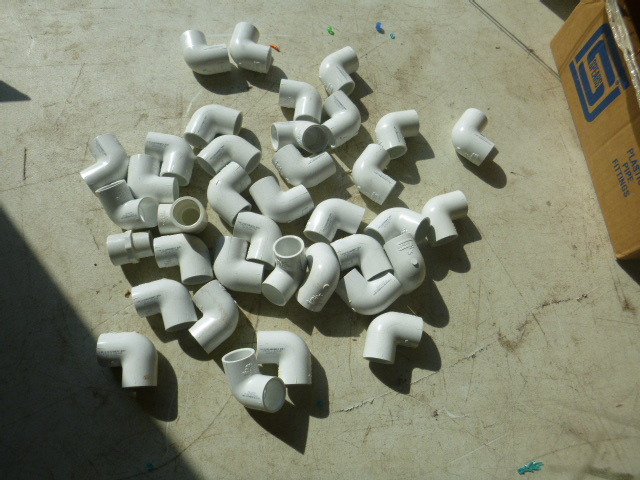 lot 118 image: Miscellaneous PVC Elbows