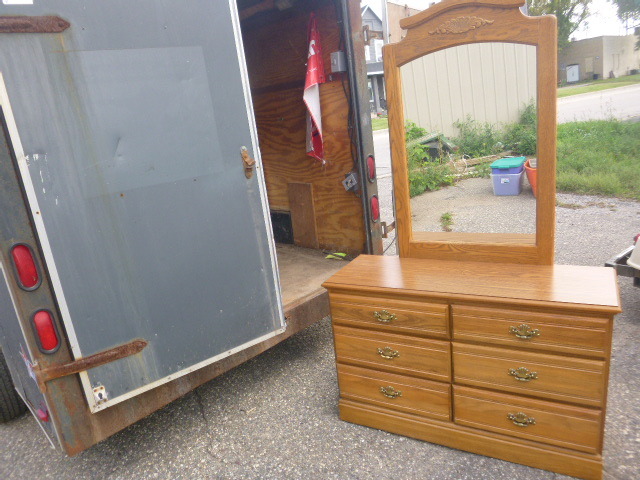 lot 136 image: Dresser with Mirror