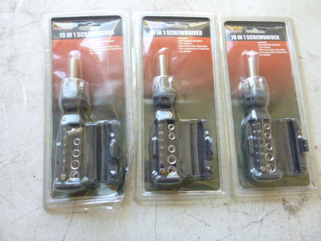 lot 168 image: 3 Power Express 19 in1 Screwdrivers