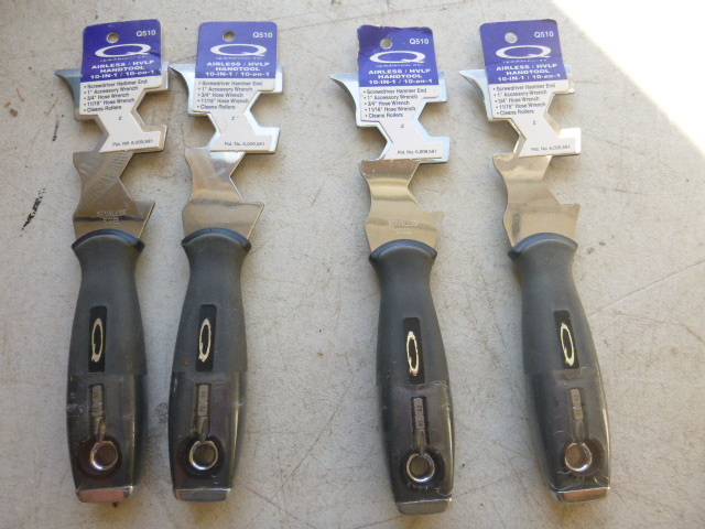 lot 179 image: 4 Quicktruss AirlessHVLP 10 in 1 Hand Tools