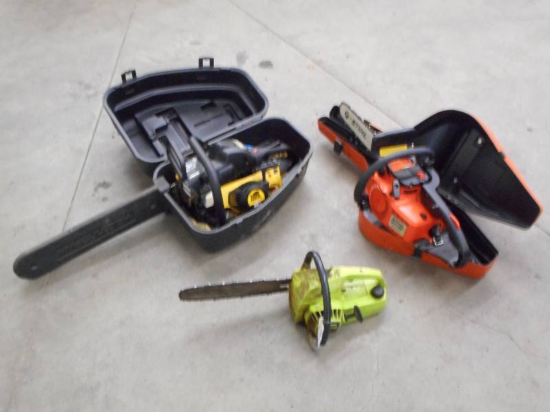 lot 25 image: Lot Of (3) Chainsaws, (2) With Case...