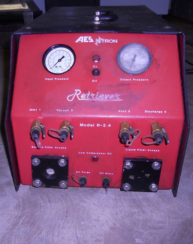 lot 11 image: AES NTRON Retreiver - Refrigerant Recovery System