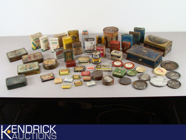 lot 38 image: Large Lot of Vintage Tobacco etc. Tins