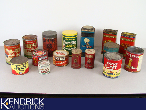 lot 39 image: Lot of Vintage Coffee etc. Tins