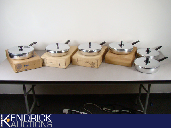 lot 50 image: Lot of Vintage New Old Stock Cooking Pans